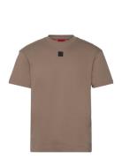 Dalile Designers T-shirts Short-sleeved Brown HUGO