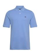 Pique Polo Shirt Tops Polos Short-sleeved Blue Lexington Clothing