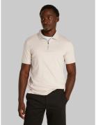 Smooth Cotton Welt Zip Polo Tops Polos Short-sleeved Calvin Klein