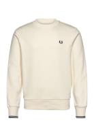 Crew Neck Sweatshirt Tops Sweat-shirts & Hoodies Sweat-shirts Cream Fr...