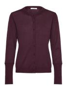 Cwcandy - Cardigan Tops Knitwear Cardigans Burgundy Claire Woman