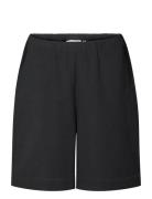 Norah Shorts - Seersucker Bottoms Shorts Casual Shorts Black STUDIO FE...