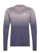 Seamless Ls Top Sport T-shirts Long-sleeved Grey Asics