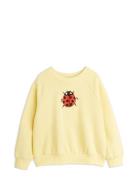 Ladybugs Emb Sweatshirt Tops Sweat-shirts & Hoodies Sweat-shirts Yello...