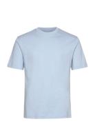 Orbit Emb T-Shirt Designers T-shirts Short-sleeved Blue Daily Paper