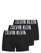 Trunk 3Pk Boksershorts Black Calvin Klein