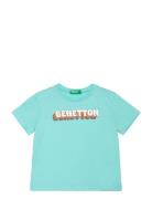 T-Shirt Tops T-shirts Short-sleeved Blue United Colors Of Benetton