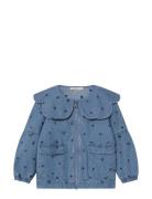 Donna Denim Bomber Jacket Bomberjakke Blue Fliink