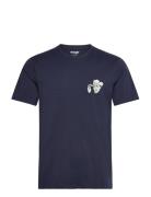 Small Graphic Tee Tops T-shirts Short-sleeved Navy Wrangler