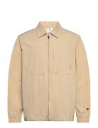 Ls Shirt Tops Overshirts Beige Champion