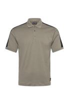 Polo Shirt Tops Polos Short-sleeved Khaki Green EA7