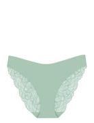 Body Make-Up Illusion Lace Highleg Tai Truse Brief Truse Green Triumph