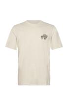 Small Graphic Tee Tops T-shirts Short-sleeved Beige Wrangler