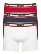 Levis Men Sprtswr Logo Boxer Brief 3P Boksershorts White Levi's®