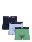 Classic Stretch-Cotton Trunk 3-Pack Boksershorts Navy Polo Ralph Laure...