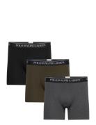 Stretch Cotton Boxer Brief 3-Pack Boksershorts Black Polo Ralph Lauren