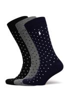 Polka-Dot Trouser Sock 3-Pack Underwear Socks Regular Socks Navy Polo ...