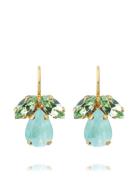 Timo Earrings Gold Øredobber Smykker Blue Caroline Svedbom