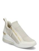 Willis Wedge Trainer Høye Sneakers Cream Michael Kors