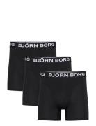 Bamboo Cotton Blend Boxer 3P Boksershorts Black Björn Borg