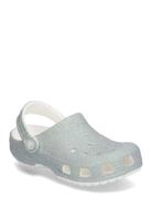 Classic Iridescent Glitter Cgk Shoes Clogs Blue Crocs