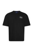 Nampie Tops T-shirts Short-sleeved Black HUGO BLUE