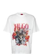 Dugie Tops T-shirts Short-sleeved White HUGO