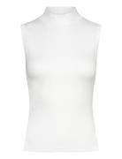 Magen Sl-M Tops T-shirts & Tops Sleeveless White MbyM