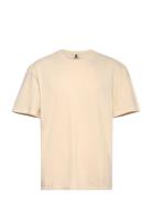 Taylor T-Shirt Tops T-shirts Short-sleeved Beige Fat Moose