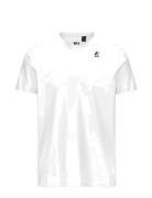 Le Vrai Edouard Tops T-shirts Short-sleeved White K-Way