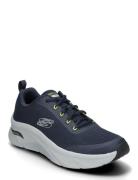 Mens Relaxed Fit Arch Fit D'lux - Sumner Lave Sneakers Navy Skechers