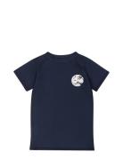 Tnd Vico Uv Shirt Tops T-shirts Short-sleeved Navy TUMBLE 'N DRY