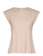 Kbrenee Sleeveless Tops T-shirts & Tops Sleeveless Beige Karen By Simo...