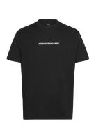 T-Shirt Tops T-shirts Short-sleeved Black Armani Exchange