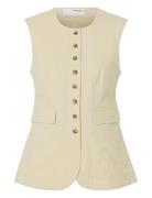 Slfiluna Sl Butt D Pocket Vest B Vest Cream Selected Femme