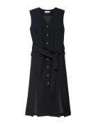 Linen-Blend Dress, Daldere Dresses Summer Dresses Black Ivo Nikkolo