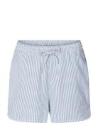 Jasmin Shorts - Seersucker Bottoms Shorts Casual Shorts Blue STUDIO FE...