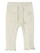 Nbffinola Slim Pant Lil Bottoms Trousers Cream Lil'Atelier