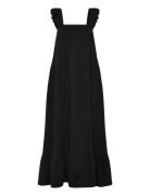 Lina Dress Knelang Kjole Black Noella