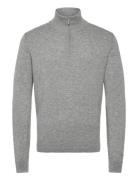 Travis Rws Tops Knitwear Half Zip Jumpers Grey Tiger Of Sweden