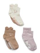 3Q-3Pk Quarter Sock Strømper Non-slip Cream Nike