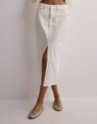 JJXX - Hvit - Jxadya Denim Long Skirt Hw Dnm