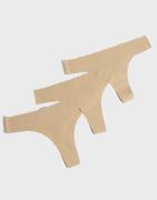 Pieces - Beige - Pcnamee Thong 3-Pack Noos