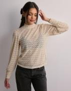 JDY - Beige - Jdyavery L/S Lace Top Jrs Noos