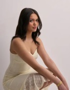 Nelly - Hvit - Lace Slip Dress