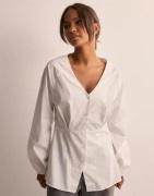 OBJECT - Hvit - Objtutta Sculpture Fit Ls Shirt E D