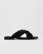 Inuikii - Svart - Slipper Woven Crossed Stones