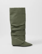 Nelly - Grønn - Folded Shaft Boot