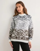 Pieces - Multi/Mønstrete - Pcjo Ls High Neck Knit Bc