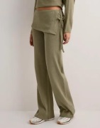 Nelly - Grønn - Effortless Knit Overlay Pants